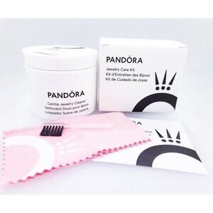 New PANDORA Bracelet Charm Ring Necklace Polishing Cloth Set Jewelry Care Kit‎